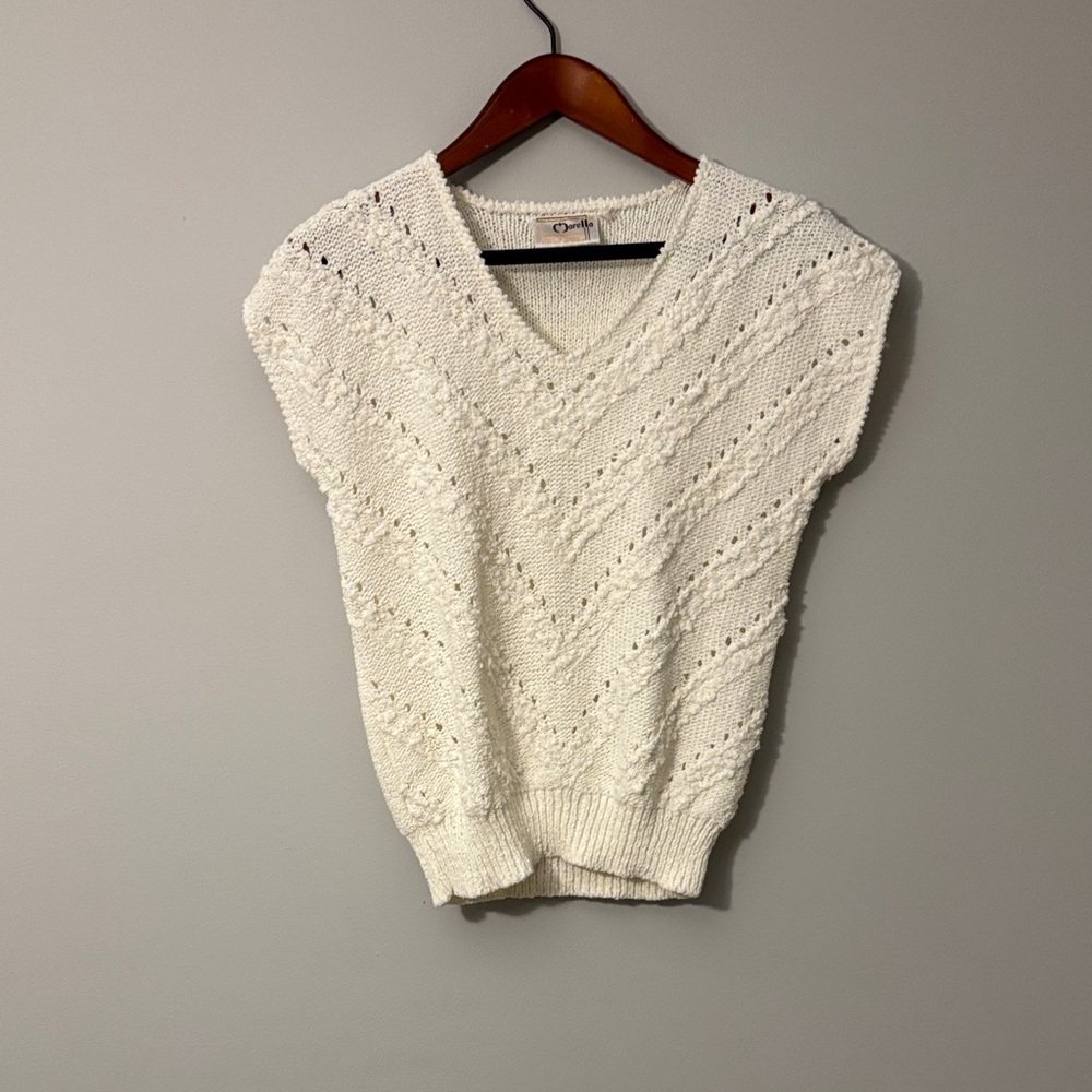 MARELLA Cream V-Neck Sweater